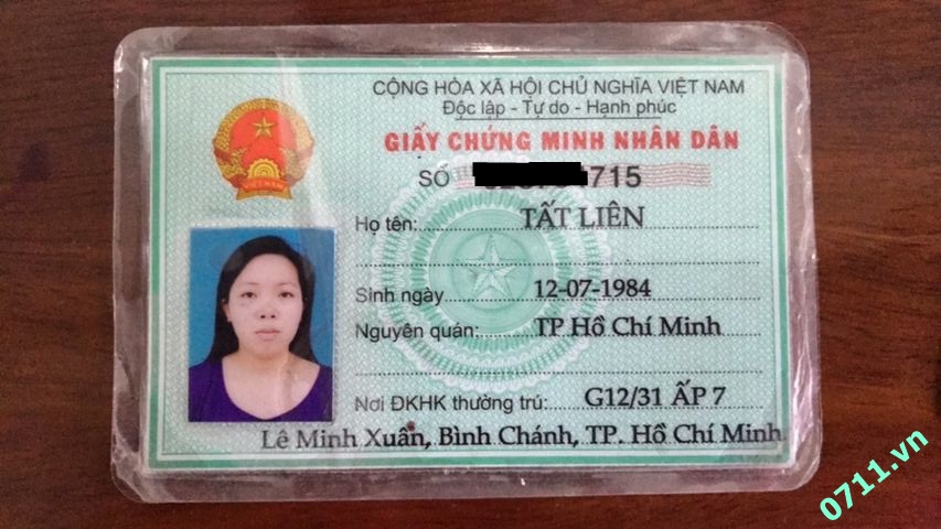 Rơi Ví Da Cá Sấu giấy tờ tên Tất Liên (1984,Bình Chánh,HCM) rơi đoạn P8,Quận Tân Bình,HCM
